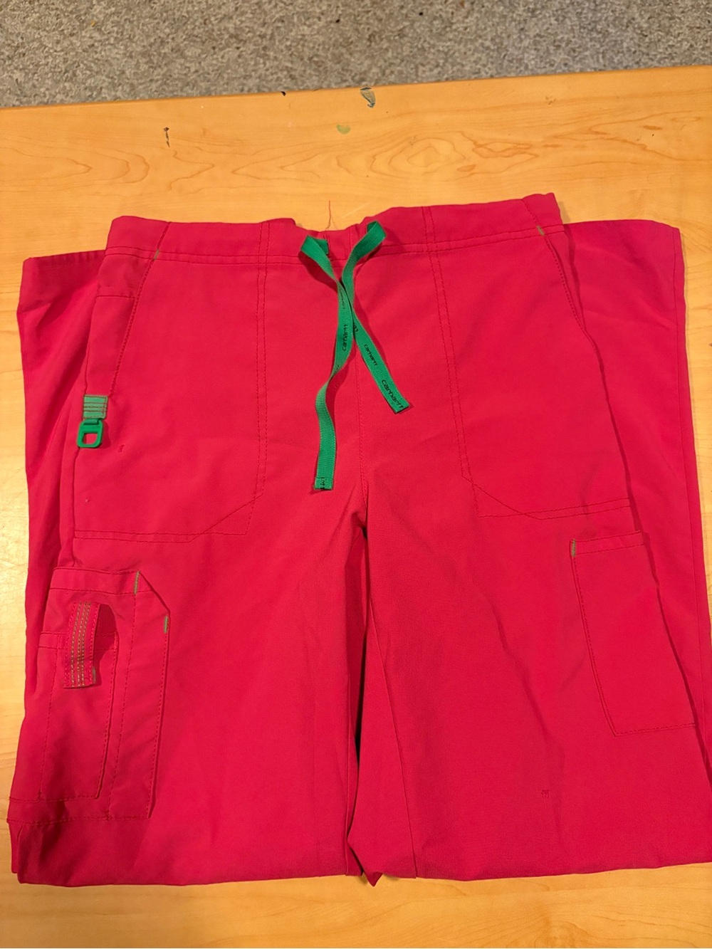 Hot pink Carhartt scrub pants